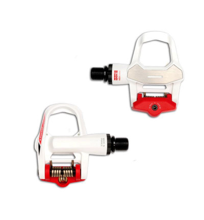 Pédale Look Keo 2 Max Blanc et Rouge Pédale Look Keo 2 Max Blanc et Rouge