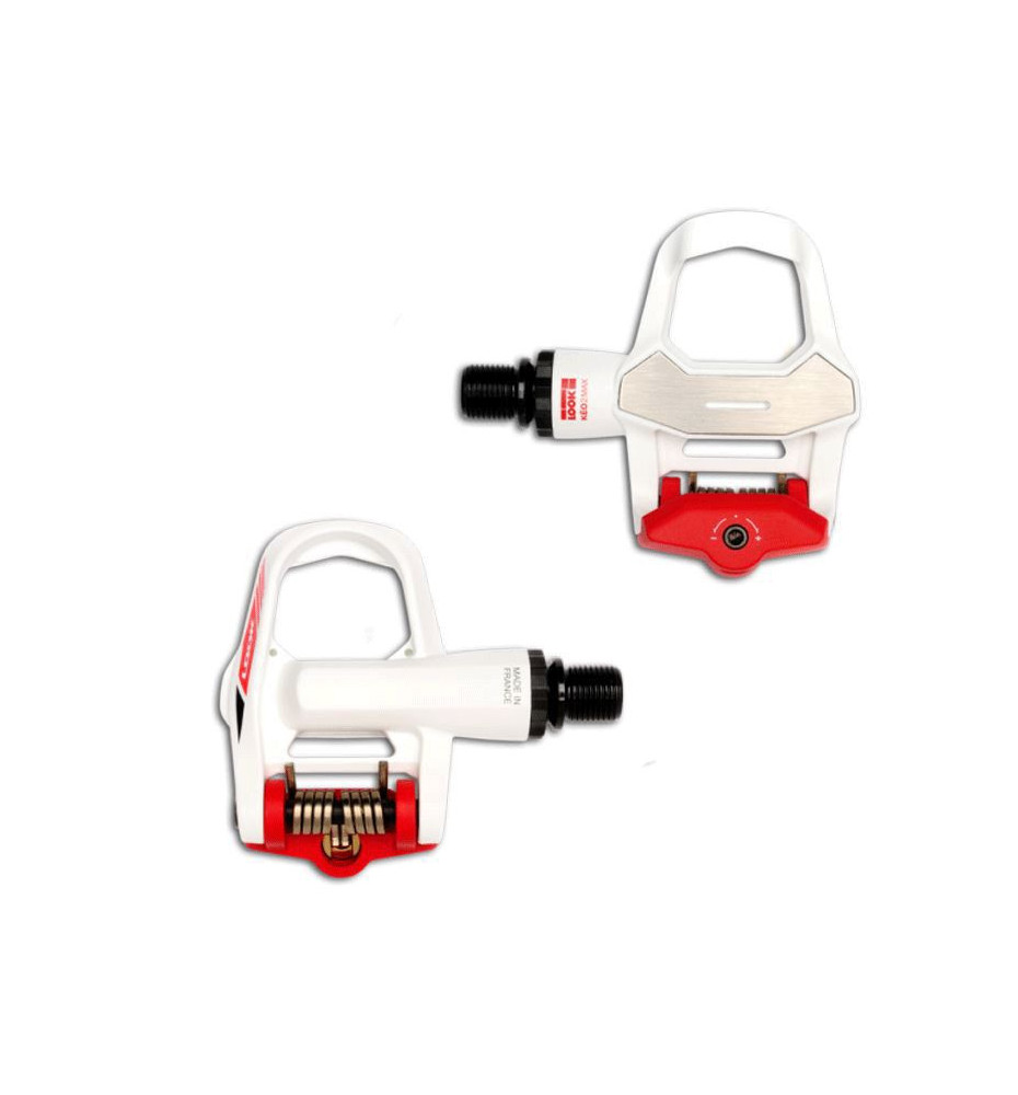 Pédale Look Keo 2 Max Blanc et Rouge Pédale Look Keo 2 Max Blanc et Rouge