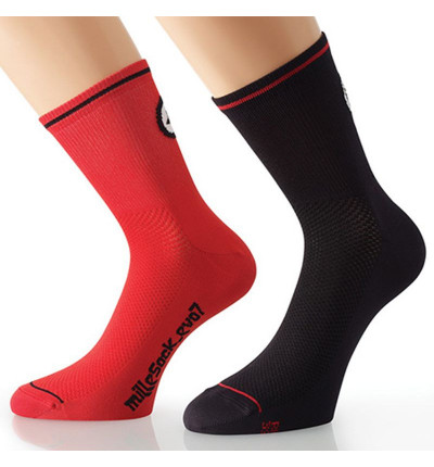 Assos MilleSock_evo7 Rouge Chaussette Assos MilleSock_evo7 Rouge Chaussette