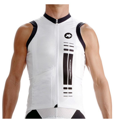 Maillot Assos Superleggera Sans Manches Blanc Maillot Assos Superleggera Sans Manches Blanc