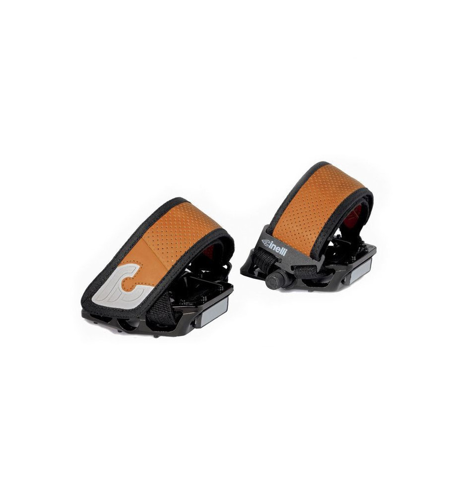 Cinelli Kinks Straps Sangles de Pédales Oranges Cinelli Kinks Straps Sangles de Pédales Oranges