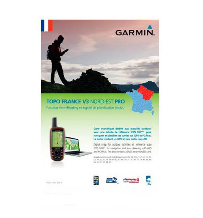 Garmin Topo V3 Pro Nord Est Cartographie GPS Garmin Topo V3 Pro Nord Est Cartographie GPS
