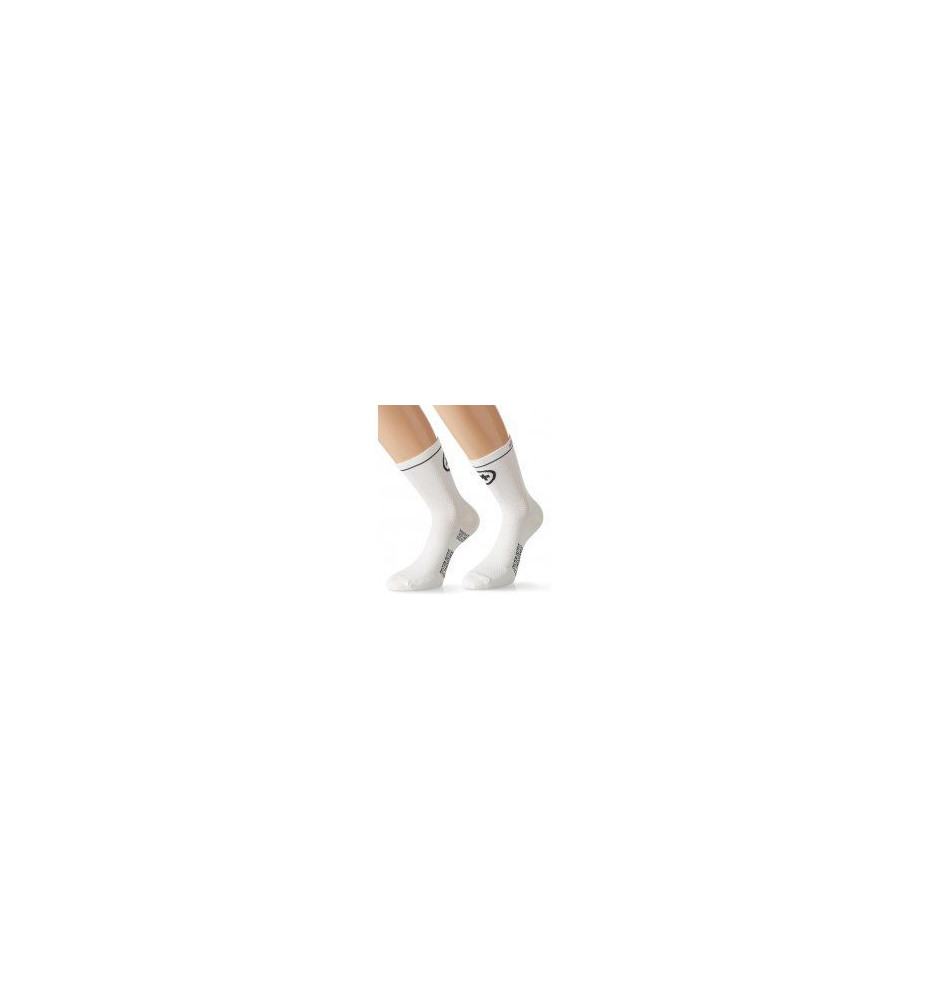 Chaussettes Assos équipeSocks_evo7 Blanches 2 PAIRES Chaussettes Assos équipeSocks_evo7 Blanches 2 PAIRES