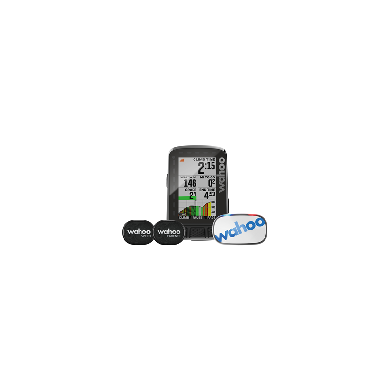 Compteur GPS Wahoo Fitness Elemnt Bolt V2 - Bundle Tickr Cardio