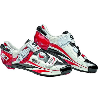 Chaussures  Sidi Ergo 3 Carbon Rouge Blanc Noir