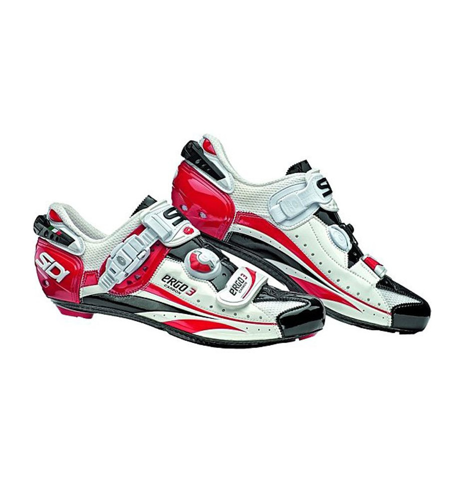 Chaussures  Sidi Ergo 3 Carbon Rouge Blanc Noir