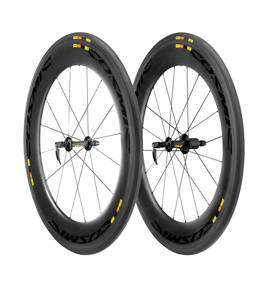 Paire de roues Mavic Cosmic Carbone CXR 80 2013 Paire de roues Mavic Cosmic Carbone CXR 80 2013